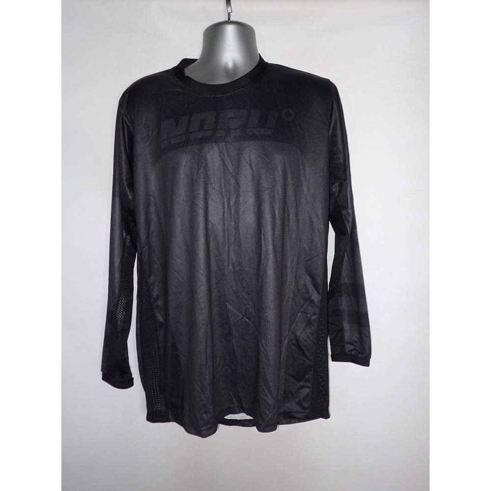 Noru Men's JMX Air Long Sleeve Motocross Jersey Black Large